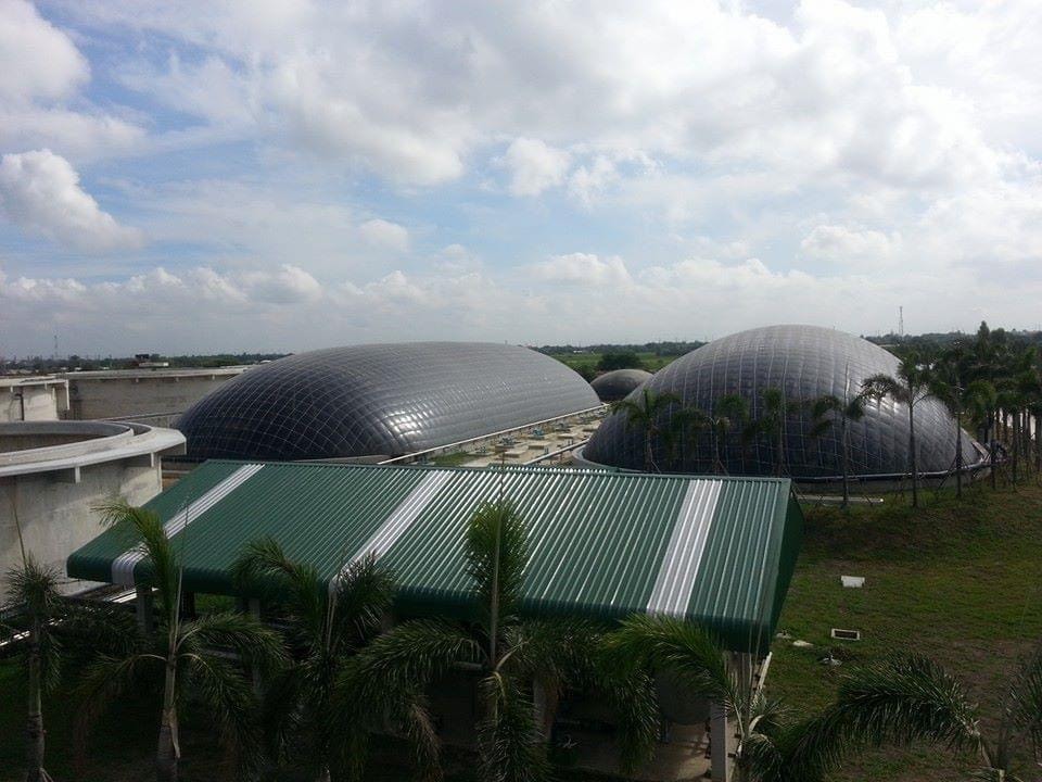 Công trình túi Biogas bọc bằng màng chống thấm HDPE ở khu công nghiệp